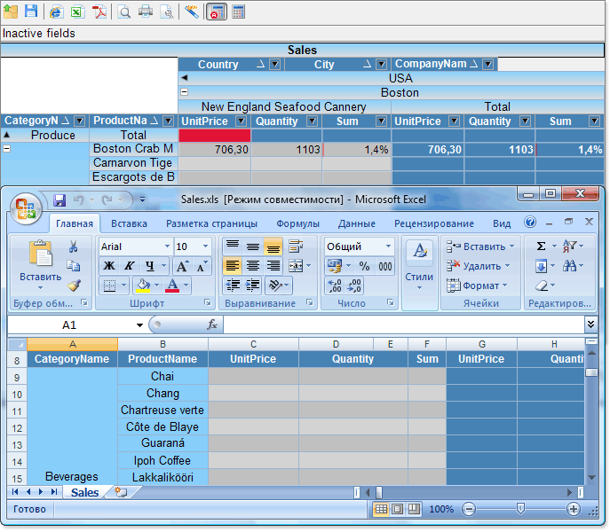 <nobr>Export options</nobr>
