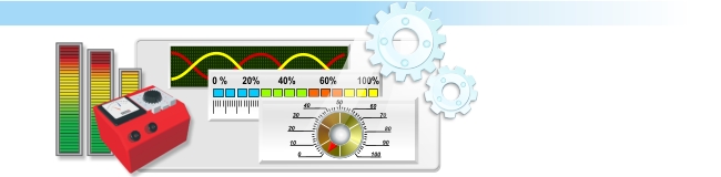 Meters, scales, sliders, dials, gauges, knobs, buttons, other .NET components