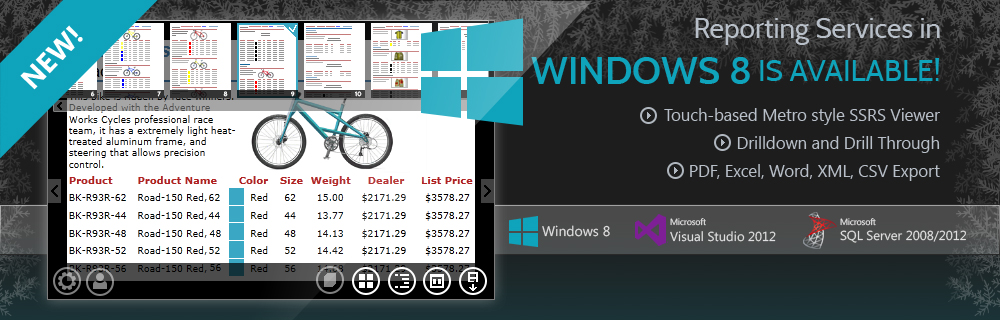 WinRT Viewer for Reporting Services