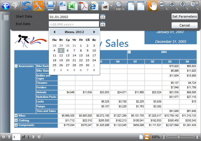 WPF Viewer for Reporting Services screen shot